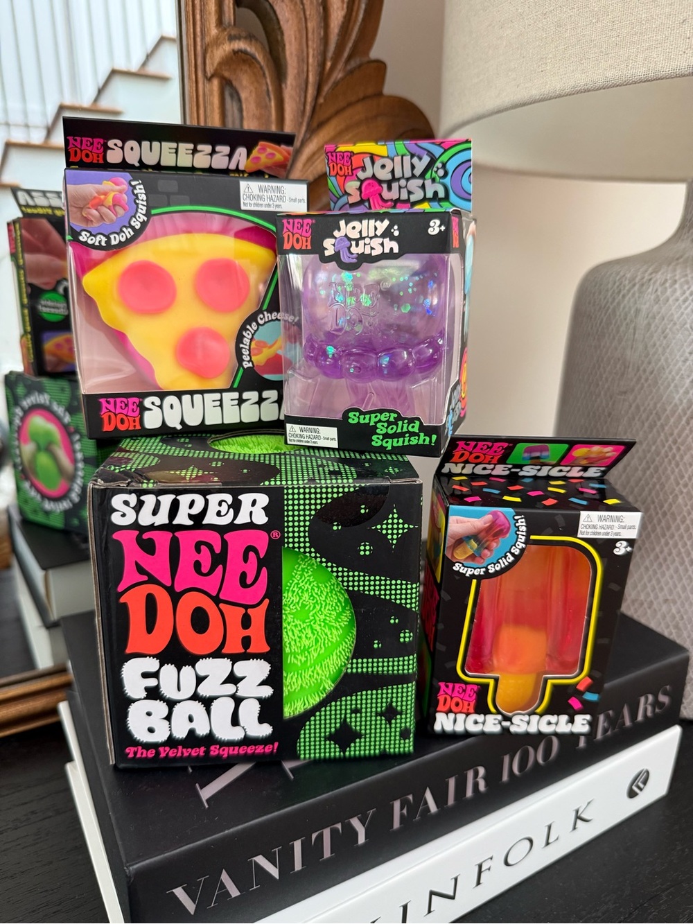 Kids Super Fuzz Ball & Accessories - Green, Yellow, Purple, Orange
